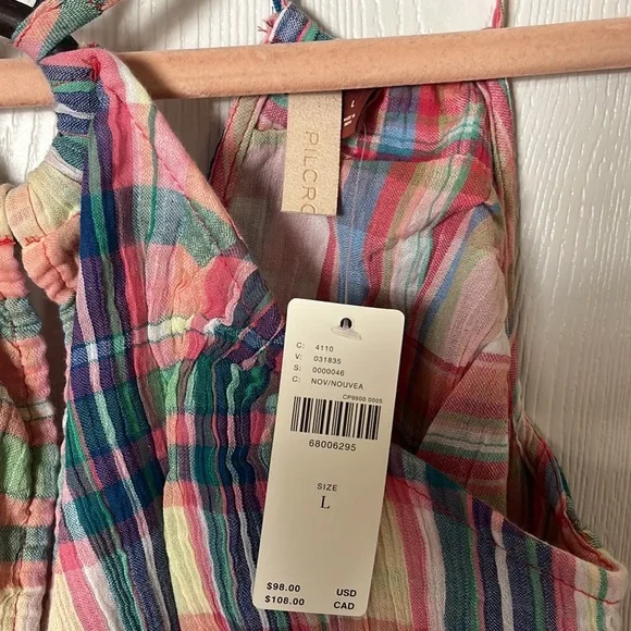 Anthropologie Pilcro Reversible Halter Top 💛💙💚 - Picture 7 of 7